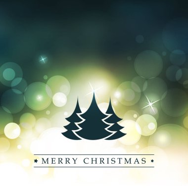 Renkli Modern tarzı mutlu tatiller, Merry Christmas tebrik veya etiketi, parlak bir arka plan bulanık Noel ağacına hediye kart tasarımı 