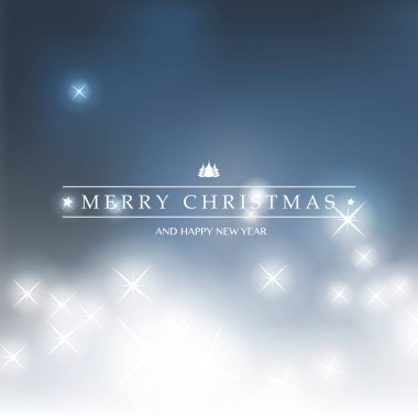 Merry Christmas - parlak parlak bulanık arka plan üzerinde renkli Modern tarzı mutlu tatil tebrik kartı