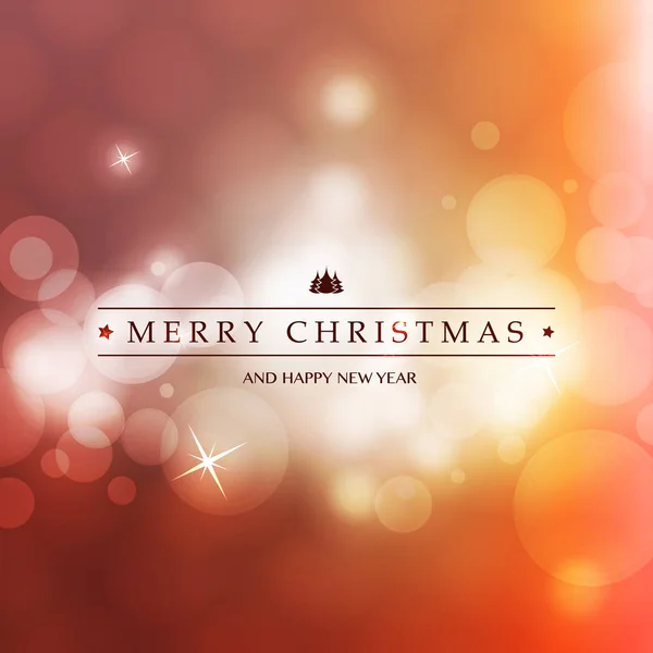 圣诞快乐-闪亮亮的模糊背景上多彩的现代风格节日快乐贺卡 — 图库矢量图片