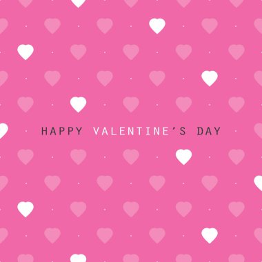 Sevgililer günü kartı veya arka plan, vektör tasarım şablonu 