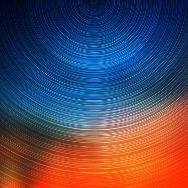 Modèle abstrait de cercles concentriques colorés sur fond flou, conception vectorielle — Image vectorielle