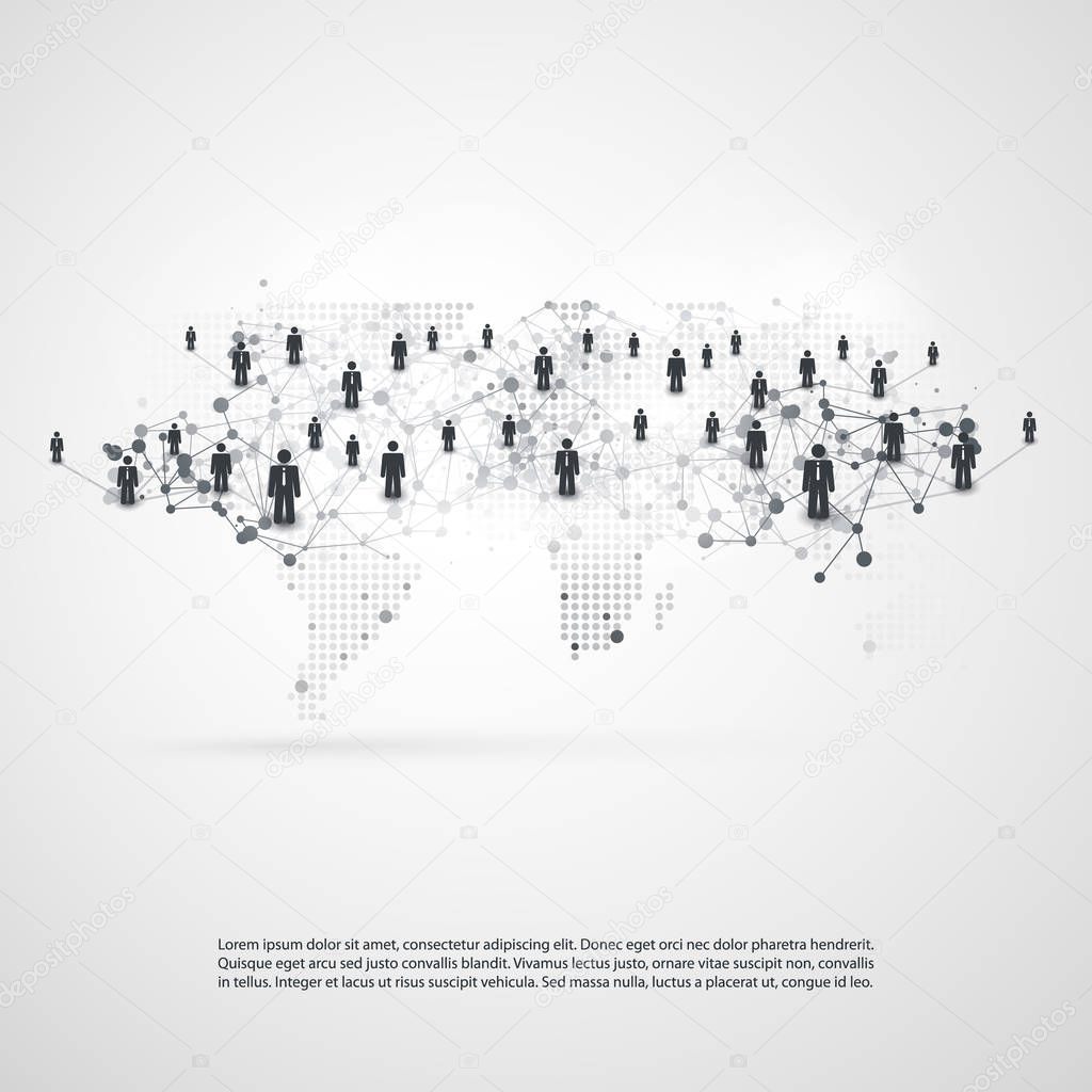 Networks - Business Connections - Social Media Concept Design 