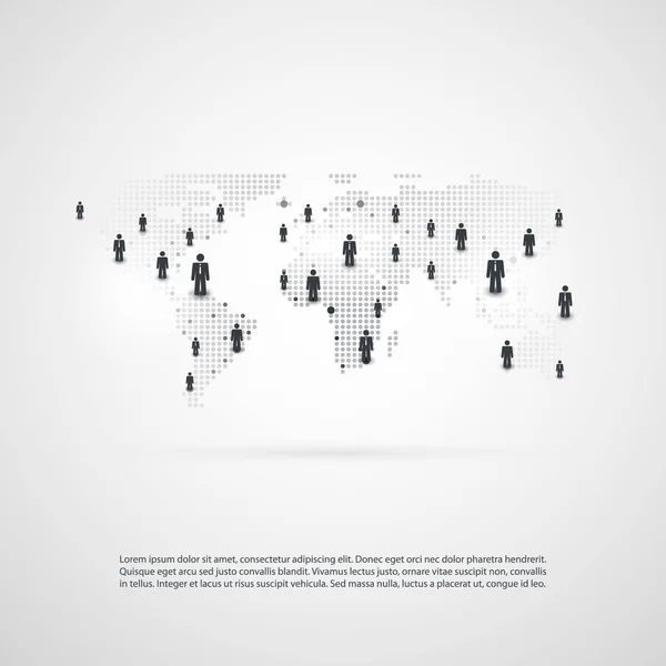 网络-商业联系-社交媒体概念设计 — 图库矢量图片