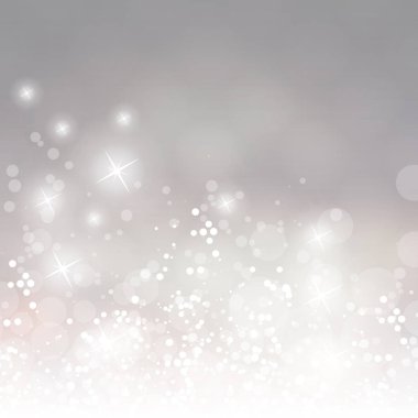 Gümüş gri ve beyaz köpüklü kapak tasarım şablonu soyut, arka plan bulanık Noel, yeni yıl veya diğer tatil tasarımları için