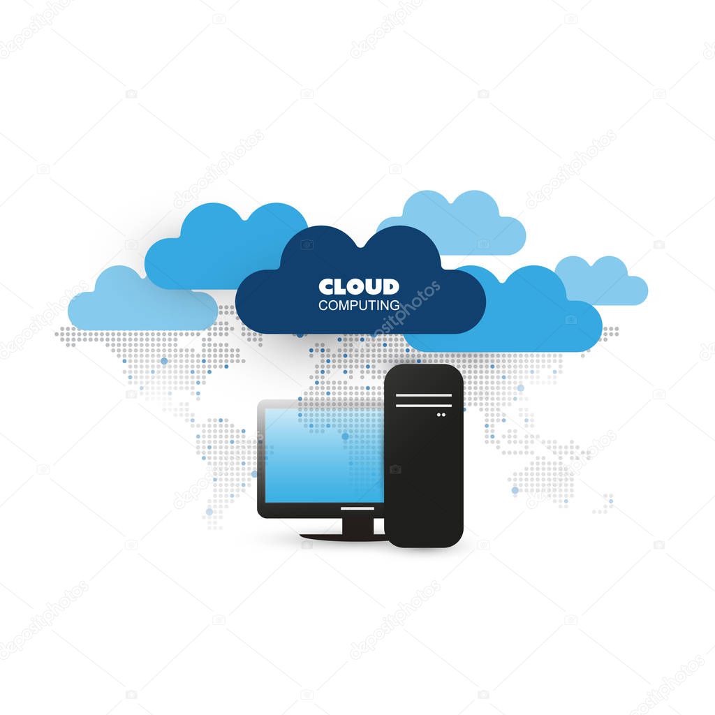 Cloud Computing, Global Networks Design Concept