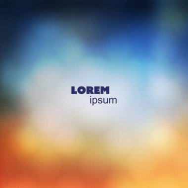 Bulanık arka plan, renkli tasarım şablonu