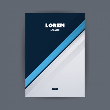 El ilanı veya kapak tasarım şablonu - iş, kurumsal kimlik