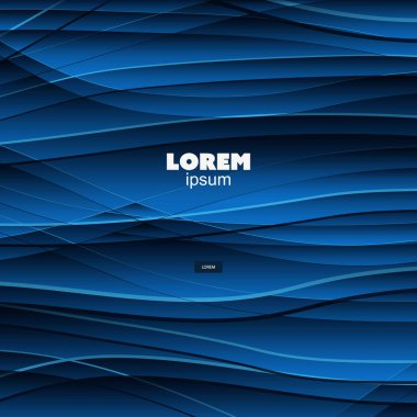 Arka plan, dalgalı desen - kapak veya broşür şablonu