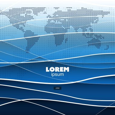 Arka plan, dalgalı desen - kapak veya broşür şablonu, iş için vektör tasarımı