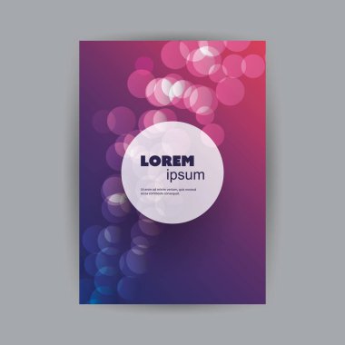 El ilanı veya arka plan ile kapak tasarım şablonu