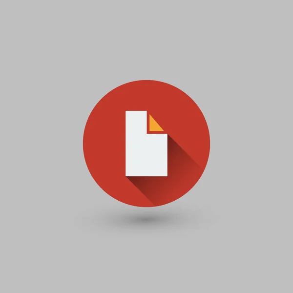 Flat UI Design - Colorful Webdesign Elements - File, Folder Icon — Stock Vector
