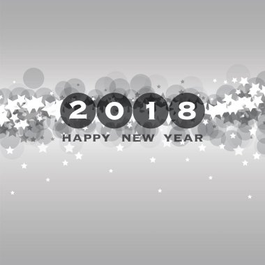 En iyi dilek - yeni yıl kartı, kapak veya arka plan tasarım şablonu - 2018