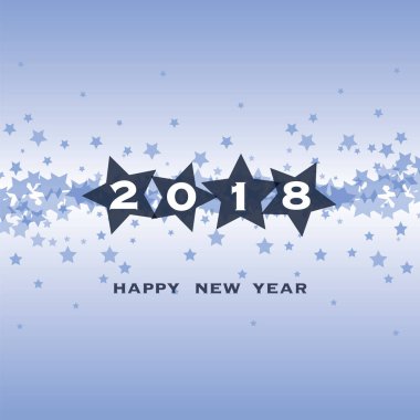 En iyi dilek - yeni yıl kartı, kapak veya arka plan tasarım şablonu - 2018
