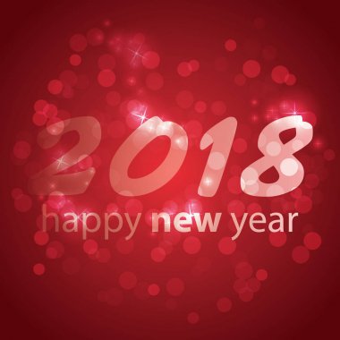 Mutlu yeni yıl kartı - 2018