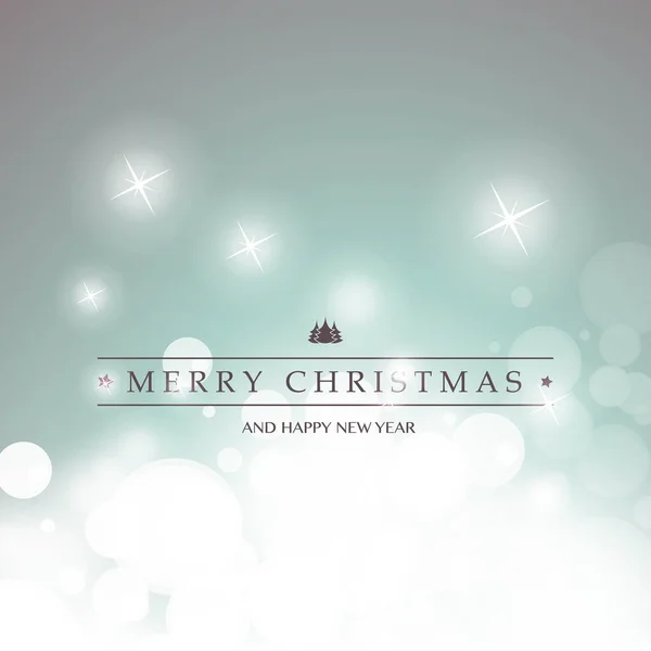 輝く被写体の背景の上にラベルの最高の願い - カラフルなモダンなスタイルの幸せな休日、メリー クリスマスのグリーティング カード — ストックベクタ