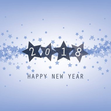 En iyi dilek - yeni yıl kartı, kapak veya arka plan tasarım şablonu - 2018