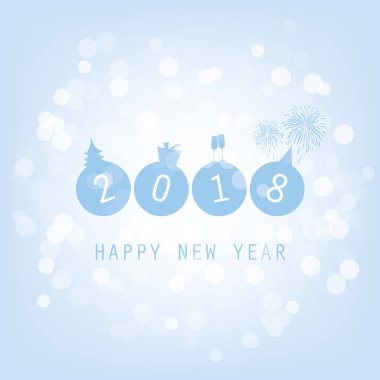 Yeni yıl kartı arka plan - 2018