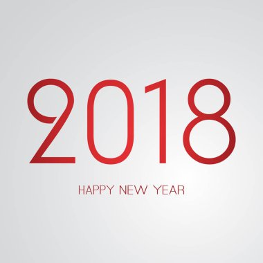 En iyi dilek - soyut Retro tarzı mutlu yeni yıl tebrik kartı veya arka plan, yaratıcı tasarım şablonu - 2018