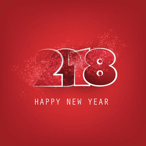 Najlepsze życzenia - streszczenie styl nowoczesny z życzeniami szczęśliwego nowego roku lub w tle, kreatywnych szablon - 2018 — Wektor stockowy