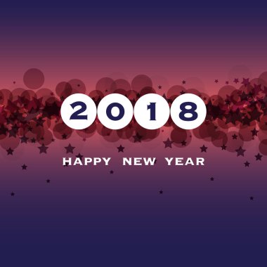  Yeni yıl kartı, kapak veya arka plan şablonu - 2018