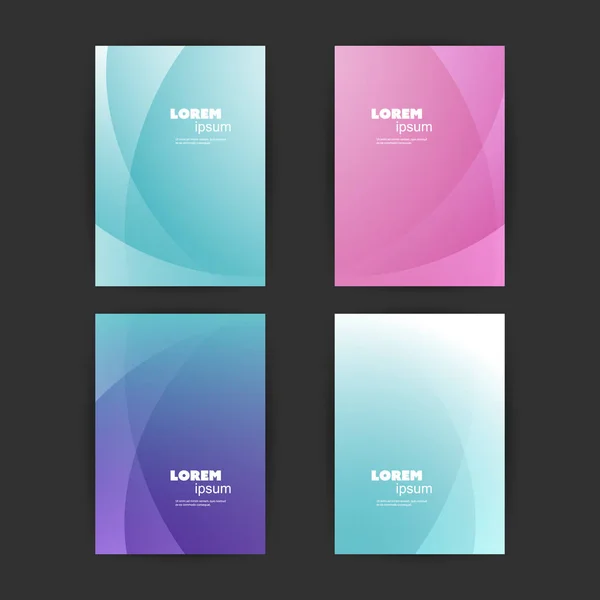 Abstract kleurrijk patroon Cover Design Set - toepassing voor borden, Posters, Banners, Flyers — Stockvector