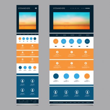 Günbatımı gökyüzü görüntü arka plan - Dusk, bulutlar, güneş ışığı ile işiniz için yanıt veren Web sitesi tasarım şablonu