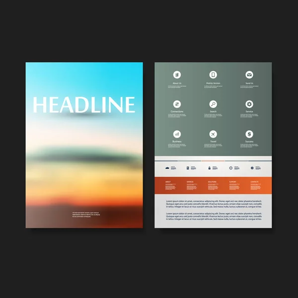 Современный Стиль Листовки Дизайн Обложки Вашего Бизнеса Применяется Брошюр Баннеров — стоковый вектор