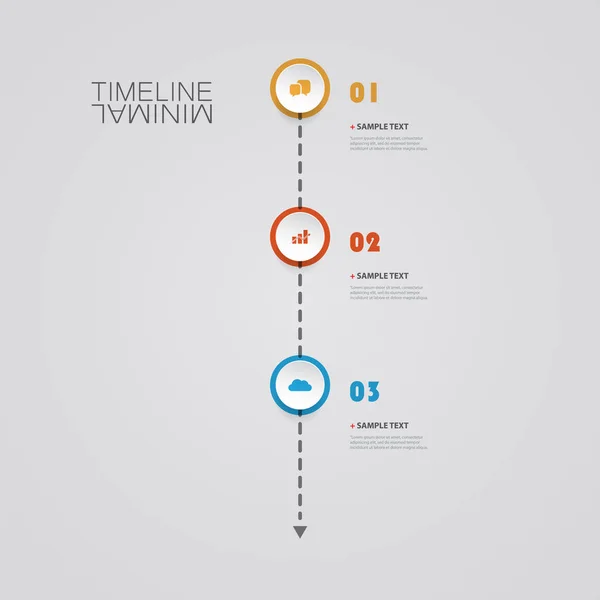 Мінімальний термін проектування - інфографічні елементи з піктограмами — стоковий вектор