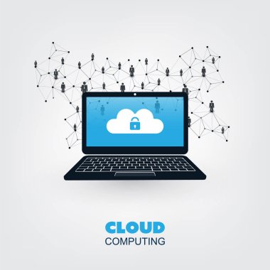 Cloud Computing tasarım kavramı - iş ağ bağlantılarını, teknolojik altyapı