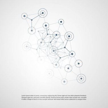 Cloud computing, ağlar yapısı, telekomünikasyon konsept tasarımı, ağ bağlantıları ile şeffaf geometrik kafes 