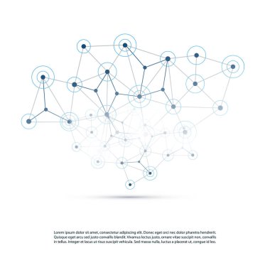 Bulut, ağlar yapısı, telekomünikasyon konsept tasarımı, dünya çapında ağ bağlantıları şeffaf geometrik fileli