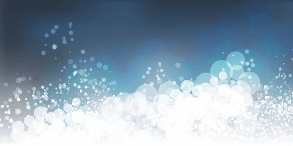 En-tête blanc et bleu, Carte, Affiche Arrière-plan pour Noël — Image vectorielle
