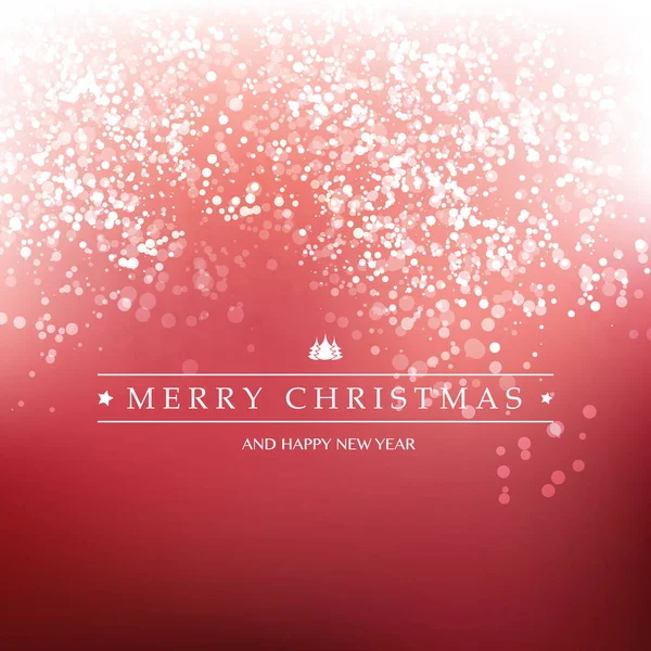 Červené a bílé šťastné svátky, Veselé vánoční přání — Stockový vektor