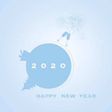 En İyi Dilekler - Yeni Yıl Kartı, Kapak veya Arkaplan Tasarım Şablonu