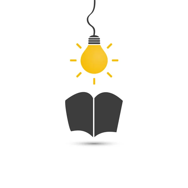 Open Book and Light Bulb - Creative Ideas Concept Design