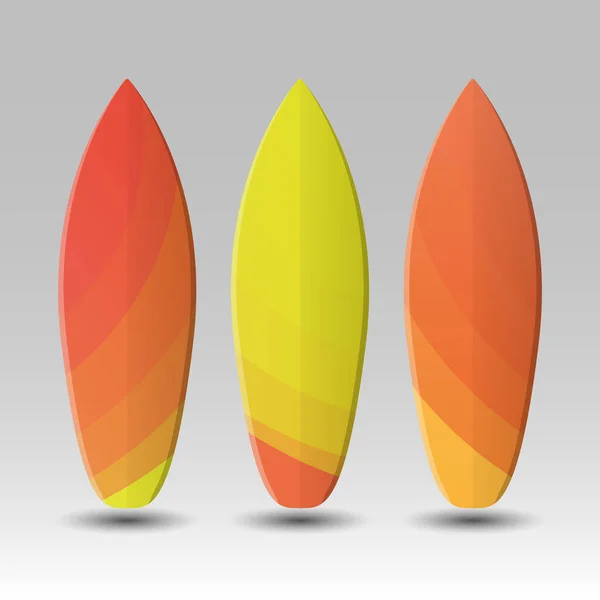 Design Pranchas Surf Vetoriais Com Padrão Formas Geométricas Coloridas Abstratas — Vetor de Stock