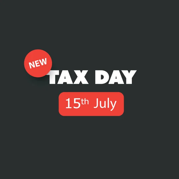 Irs Tax Day Coming Design Template Usa New Irs Tax — 스톡 벡터