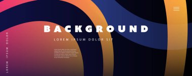 Soyut Renkli Minimum Geometrik Desen Arkaplan, Çok Amaçlı Şablon, Gradyan Şekiller, Geleceğin Posteri, Başlık veya İniş Sayfa Tasarımı - Vektör Resimleri