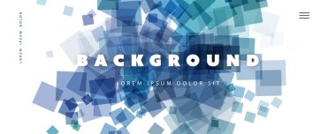 Soyut Renkli Minimum Geometrik Desen Arkaplan, Çok Amaçlı Şablon, Kareler Gradyan Şekiller, Geleceğin Posteri, Banner, Başlık veya İniş Sayfa Tasarımı - Vektör İllüstrasyonu