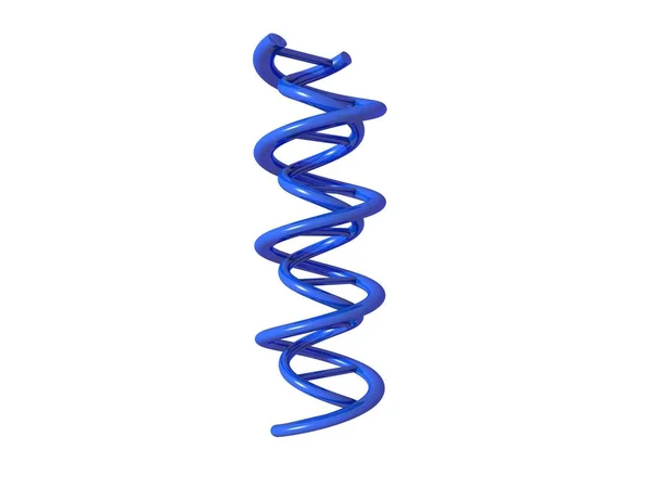 Символ dna на нем выделен на белом фоне - 3D рендеринг — стоковое фото