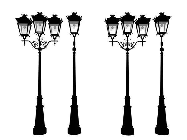 Icono de luces de calle vintage - 3d renderizado — Foto de Stock