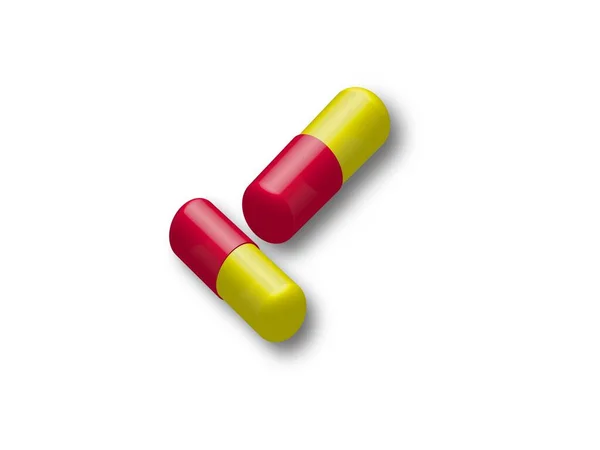 Two drugs on white background - 3d rendering — Stock Photo, Image