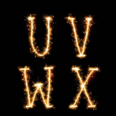 Tatil ışıltı alfabesi