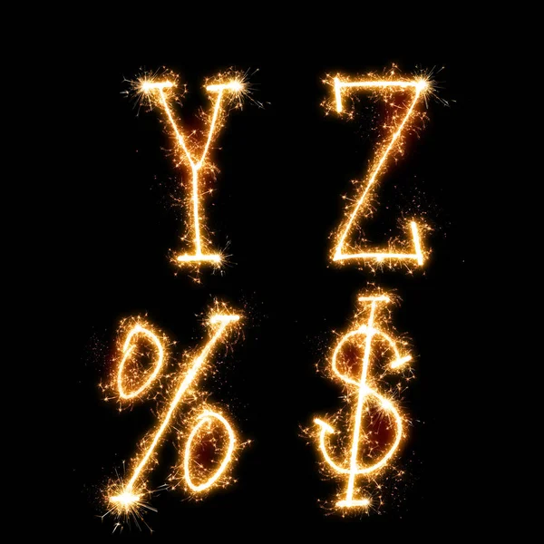 Holiday Sparkle alphabet — Stock Photo, Image