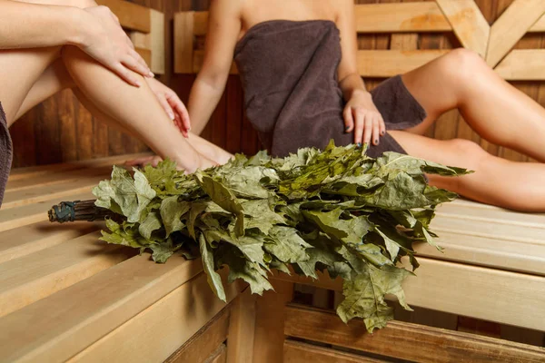 Sauna zur Entspannung und Wellnesstherapie — Stockfoto