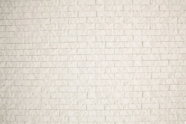 Parede de tijolo branco liso — Fotografia de Stock