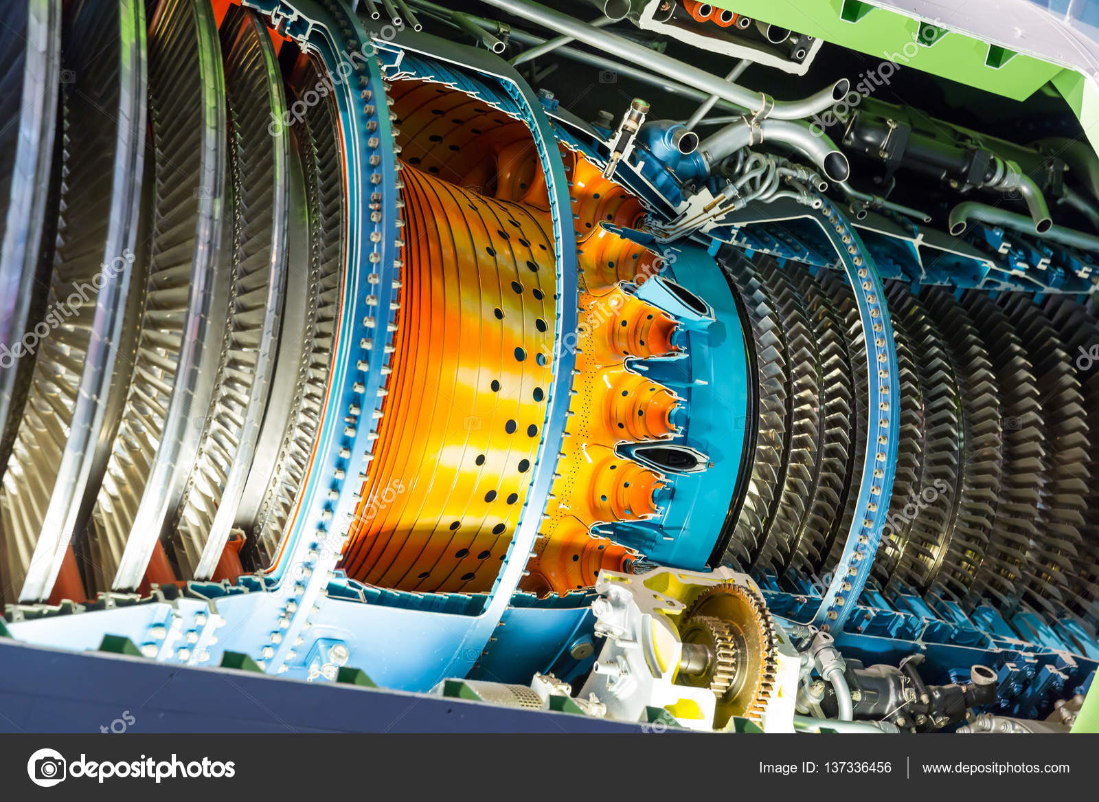 Jet engine inside — Stock Photo © Nomadsoul1 137336456