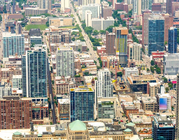 Wieżowce w Chicago downtown — Zdjęcie stockowe