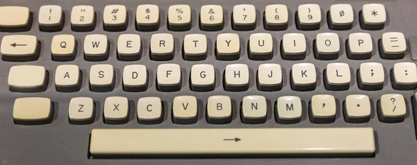 old keyboard of computer
