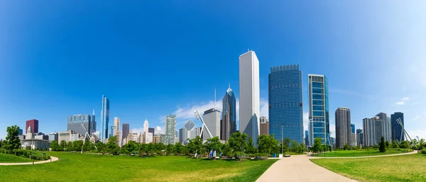 Panoráma města Chicago downtown — Stock fotografie